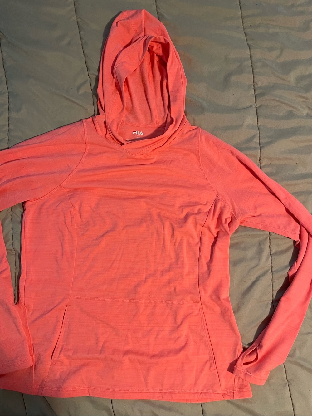 Fila Coral Pink Hoodie Pullover
